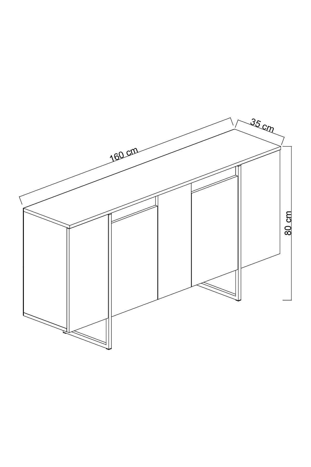 Luxury console veneer gold 1