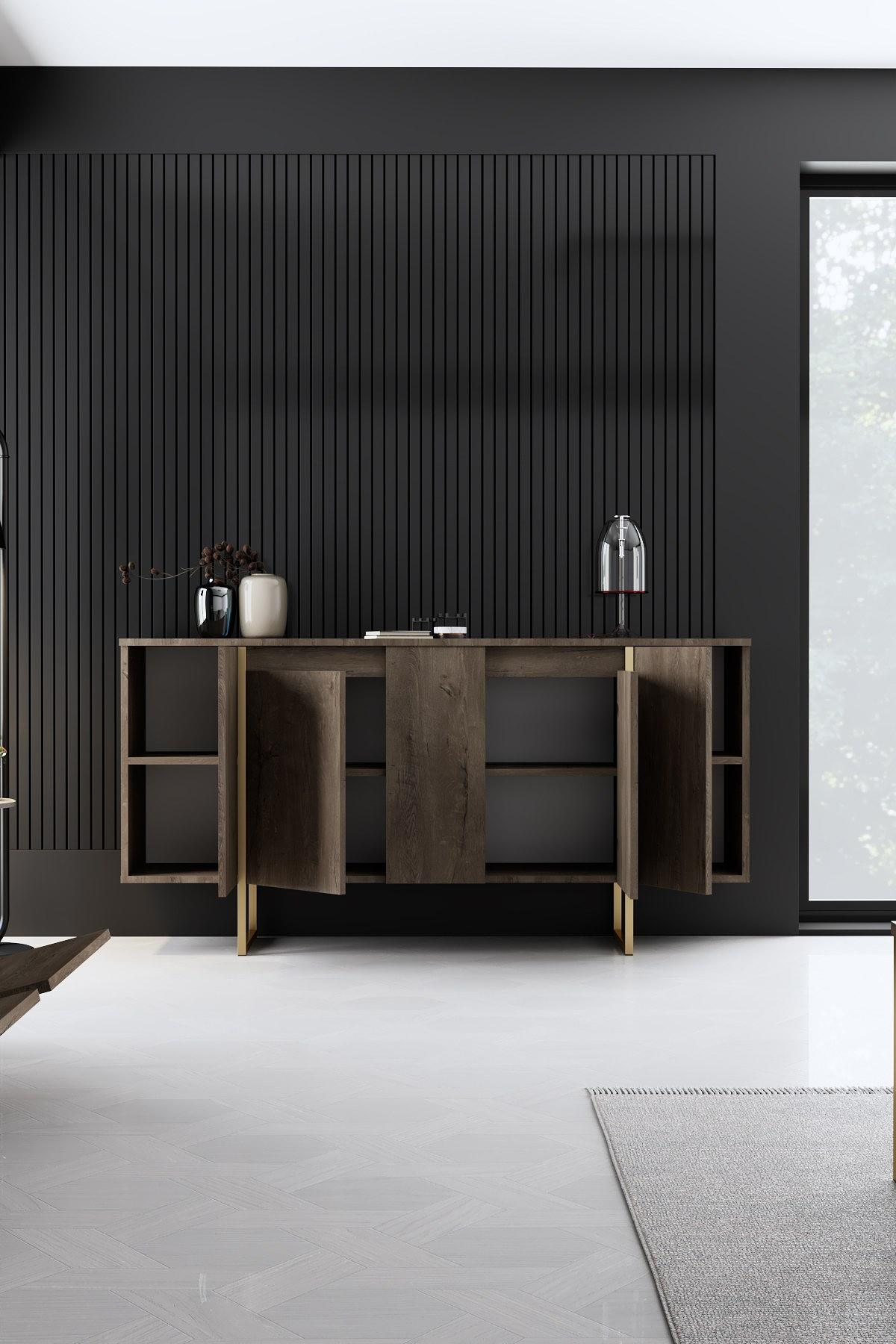 Luxury console veneer gold 5
