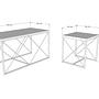 Defne Coffee Table Set Wood Veneer Black 1