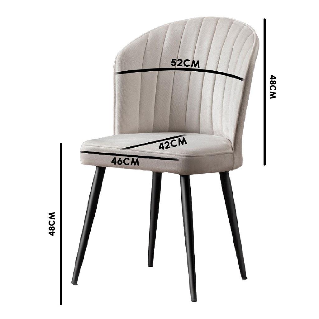 2x Rubi Dining Chair Yellow Black 1