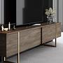 Luxury Living Room Furniture Set Wood Veneer Gold 8