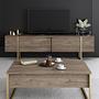 Luxury Living Room Furniture Set Wood Veneer Gold 5