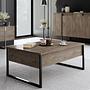 Luxe Wohnzimmermöbel-Set Holzfurnier Schwarz 4