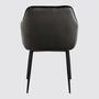 2x Armchair Velvet Brown-Grey 4