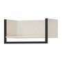 Coat rack wood metal beige 0