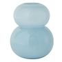 Small blue glass vase 0
