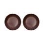 2x Yuka Deep Teller Terracotta Brown 0