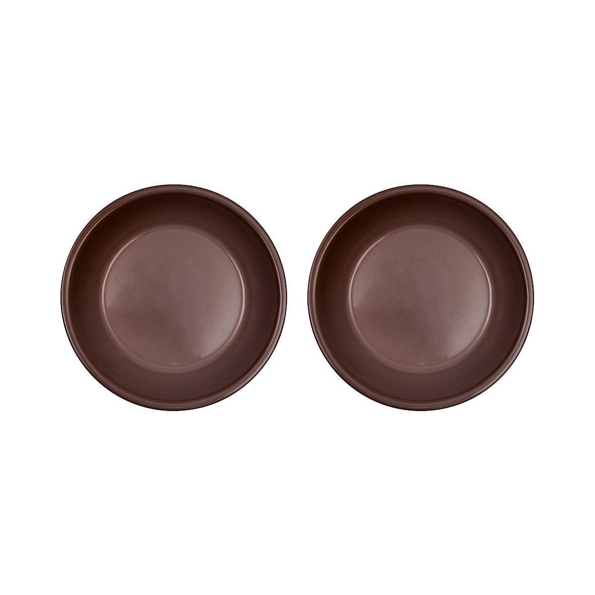 2x Yuka Deep Teller Terracotta Brown 0