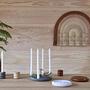 Savi Candle holder Ceramic Brown 3