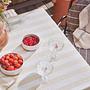 Tablecloth 260x140 cm Cotton Blue Striped 2