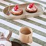 Tablecloth 260x140 cm Cotton Blue Striped 3