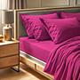 Fitted sheet cotton rose 100cm x 200cm 0