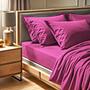 Fitted sheet cotton Rose 100cm x 200cm 0