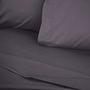 Fitted sheet Cotton Dark Grey 100cm x 200cm 2