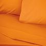 Fitted sheet Cotton Orange 100cm x 200cm 2