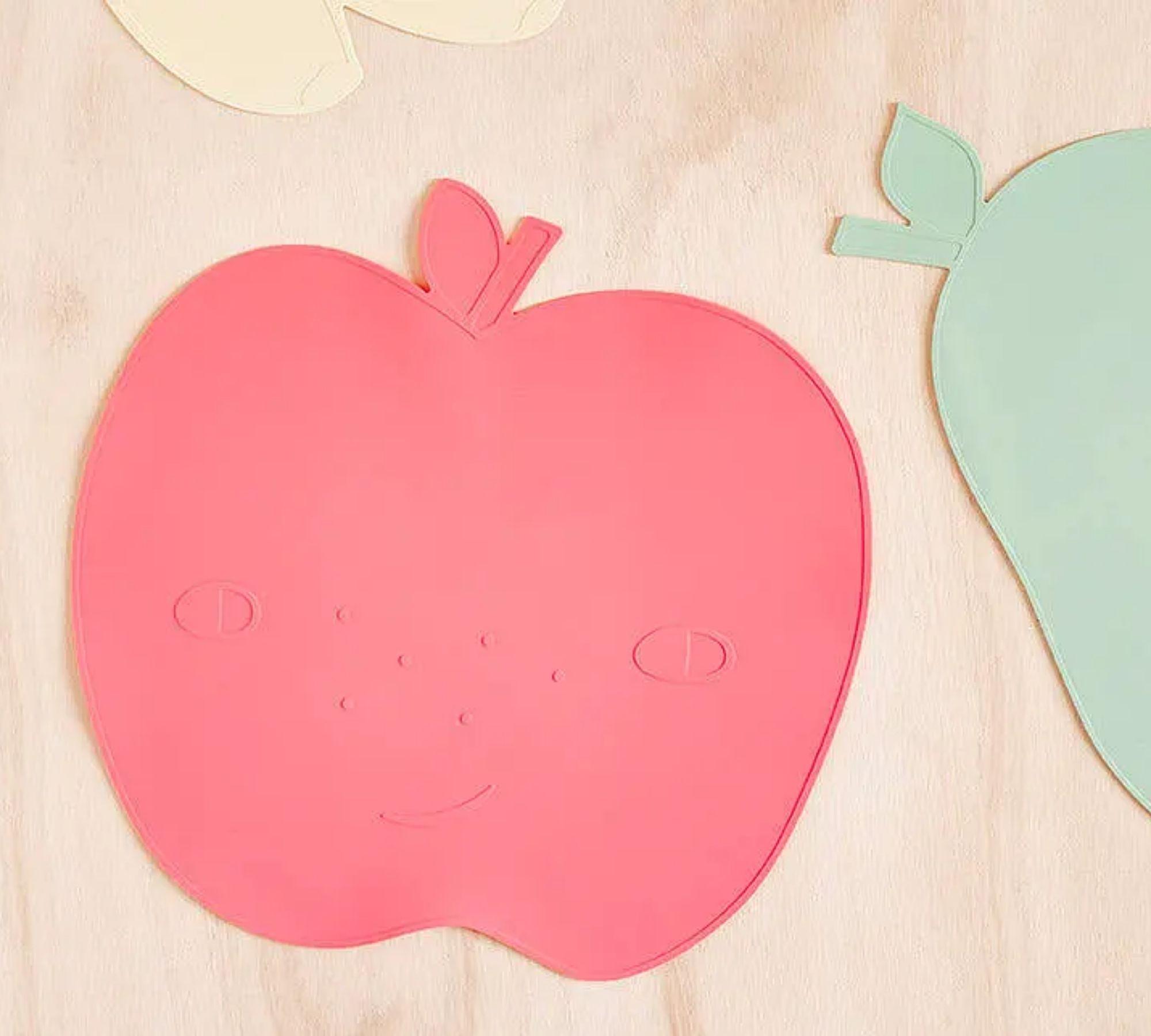 Yummy Apple Placemat Silicone Red 3