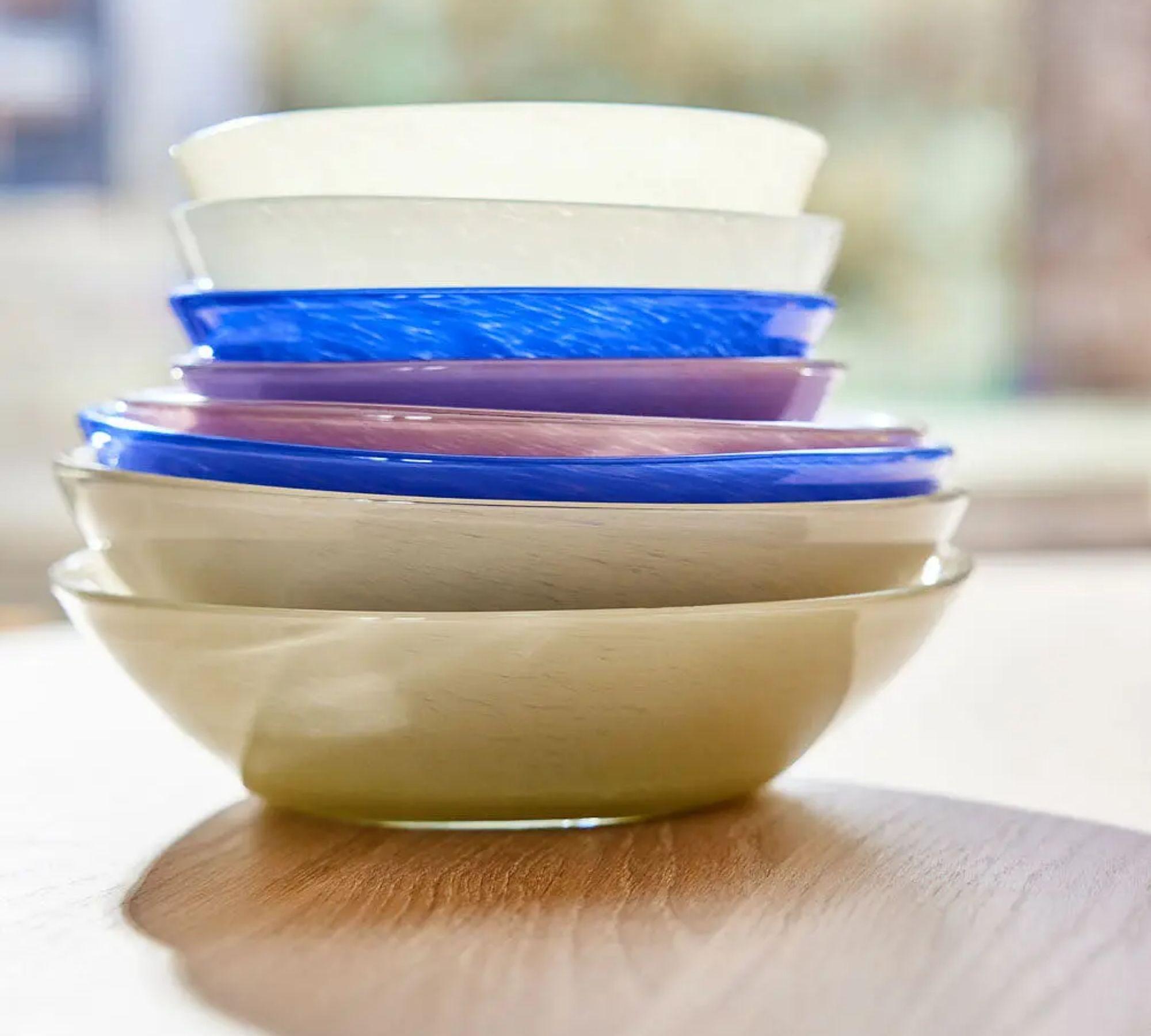 Kojo Bowl Large Glass Pink 3