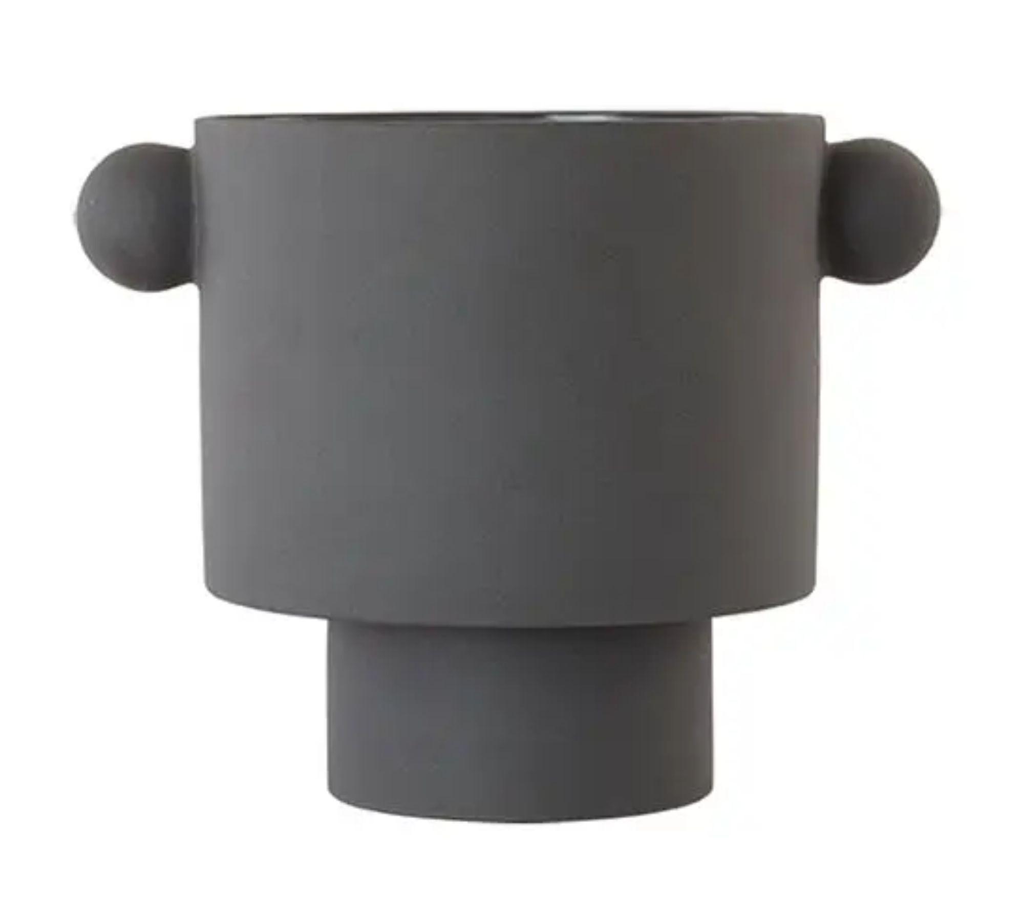 Inka Kana Flower Pot Anthracite 0