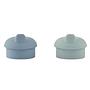 2x Cap Lid Silicone Multicolor 0