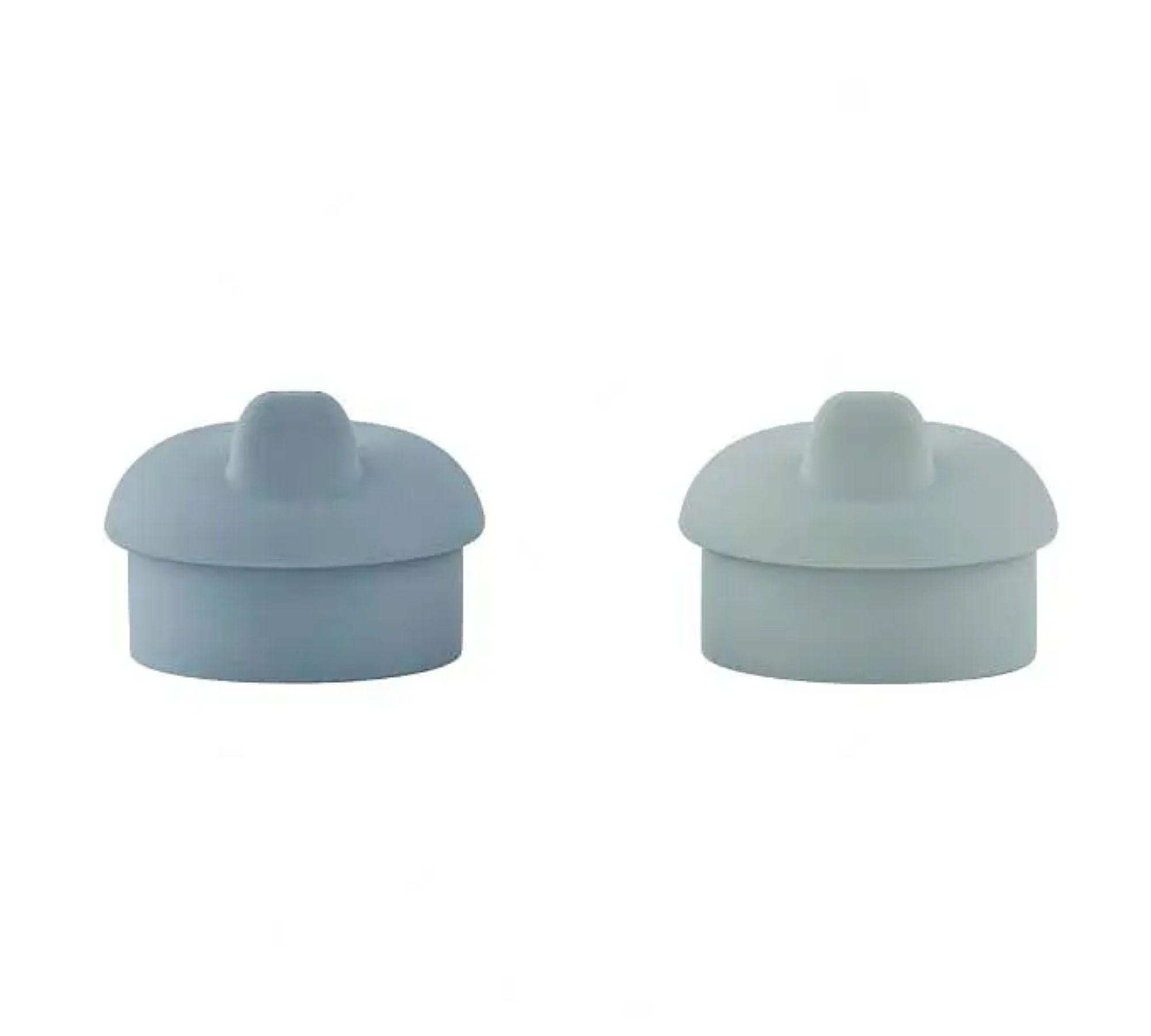 2x Cap Lid Silicone Multicolor 0
