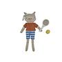 Polly Cat Tennispuppe Baumwolle Grau 0