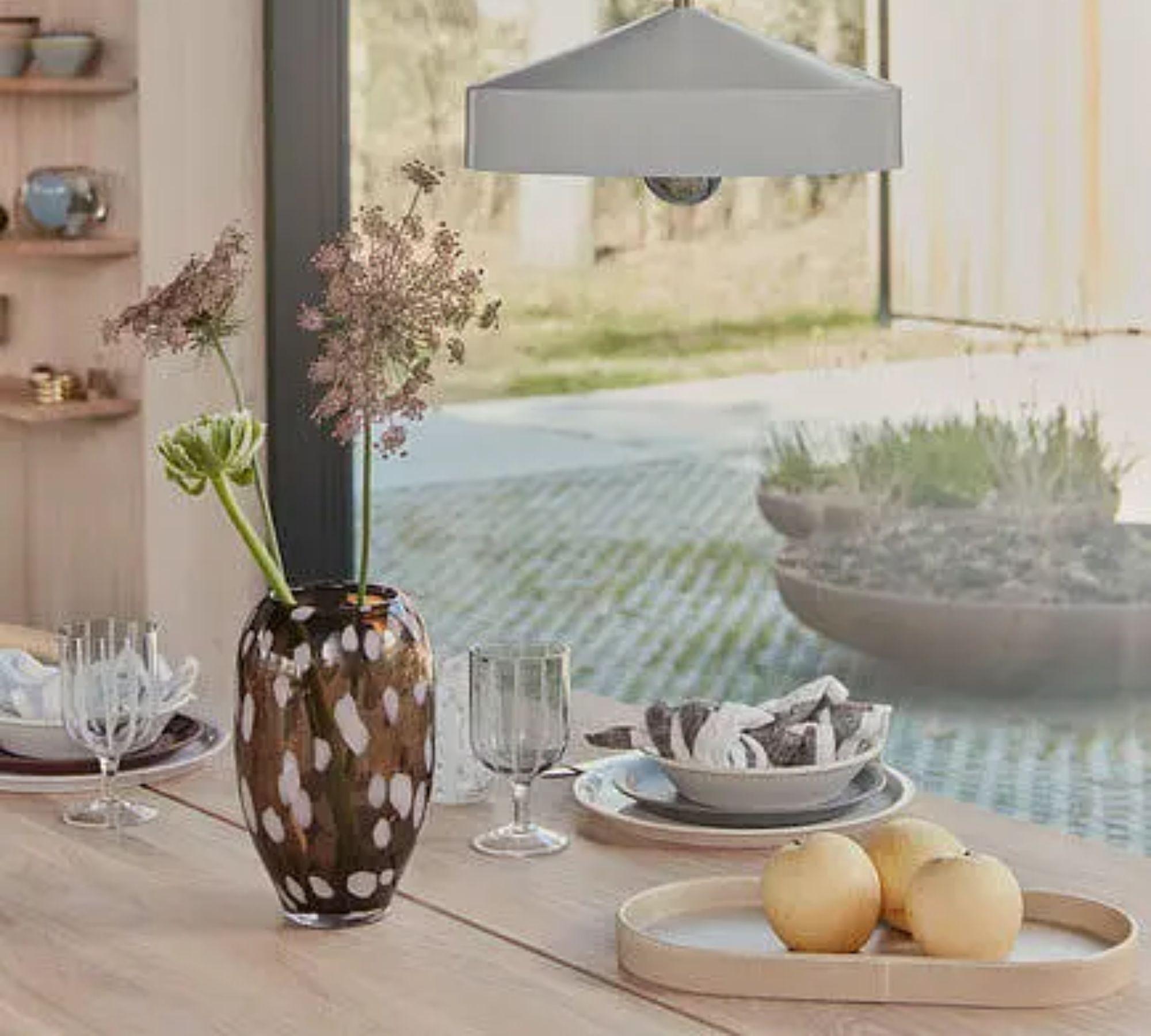 Aki Tray Oval Stoneware Natural 1