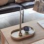 Aki Tray Oval Stoneware Natural 2
