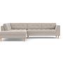 Nelson Corner Sofa Chaise Lounge Left Agnes Brown 0