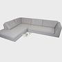 Nelson Corner Sofa Chaise Lounge Left Agnes Brown 5