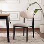 2x Lionte Dining Chair Wood Veneer White 0