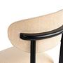 2x Lionte Dining Chair Wood veneer Cream white 4