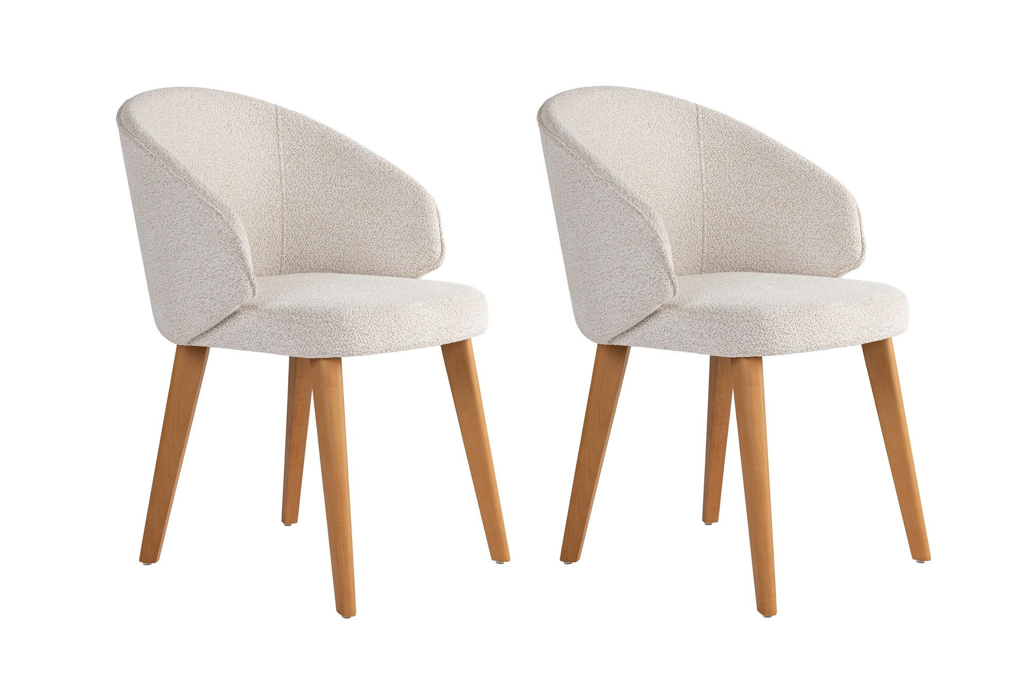 2x Bentley Dining Chair Wood Veneer White 0