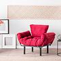 Nitta Armchair Maroon 1