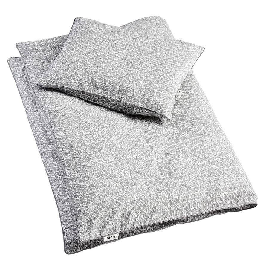 Baby bedding organic cotton (70x80 cm) Ocean Grey 0