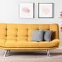 Misa Sofa Bed 3-seater Mustard 1