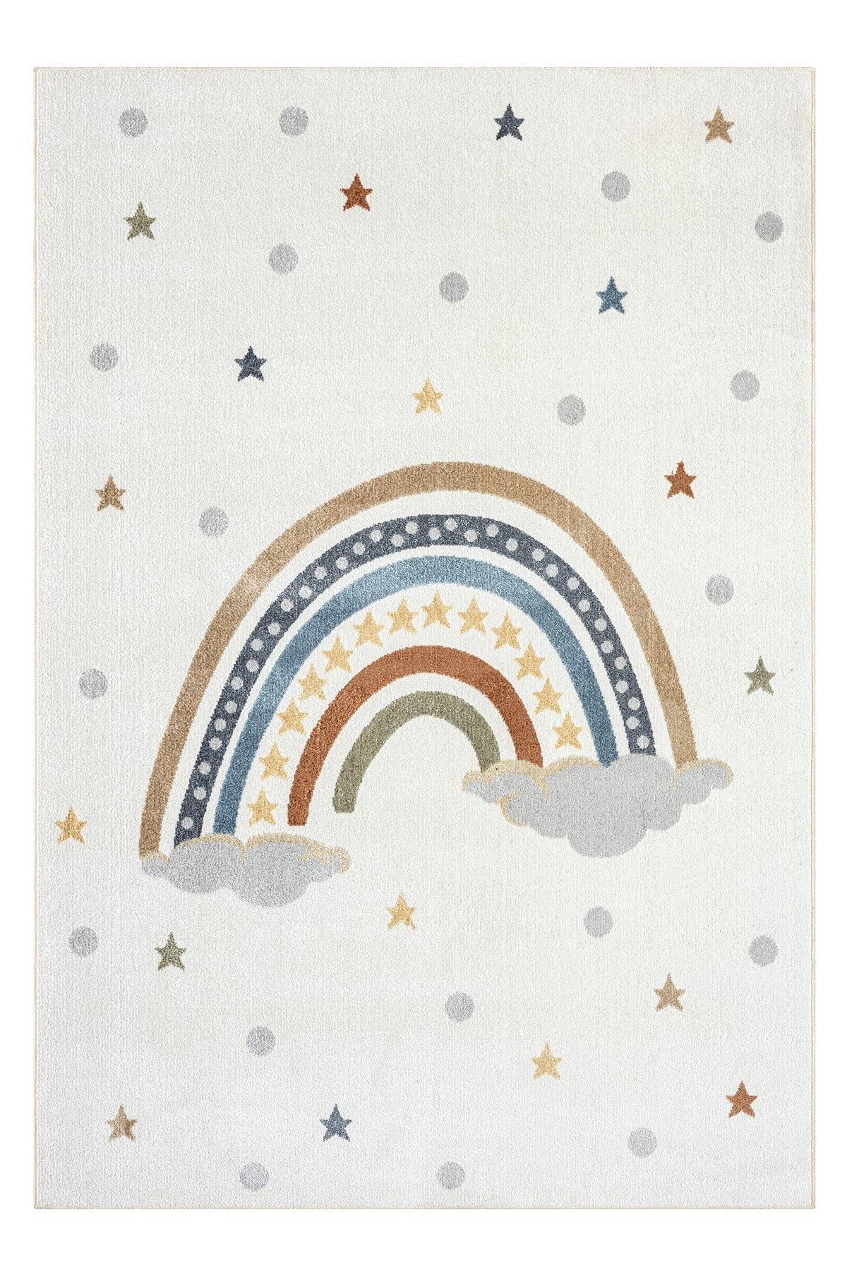 Bohem Kids Rainbow Teppich Mehrfarbig 0