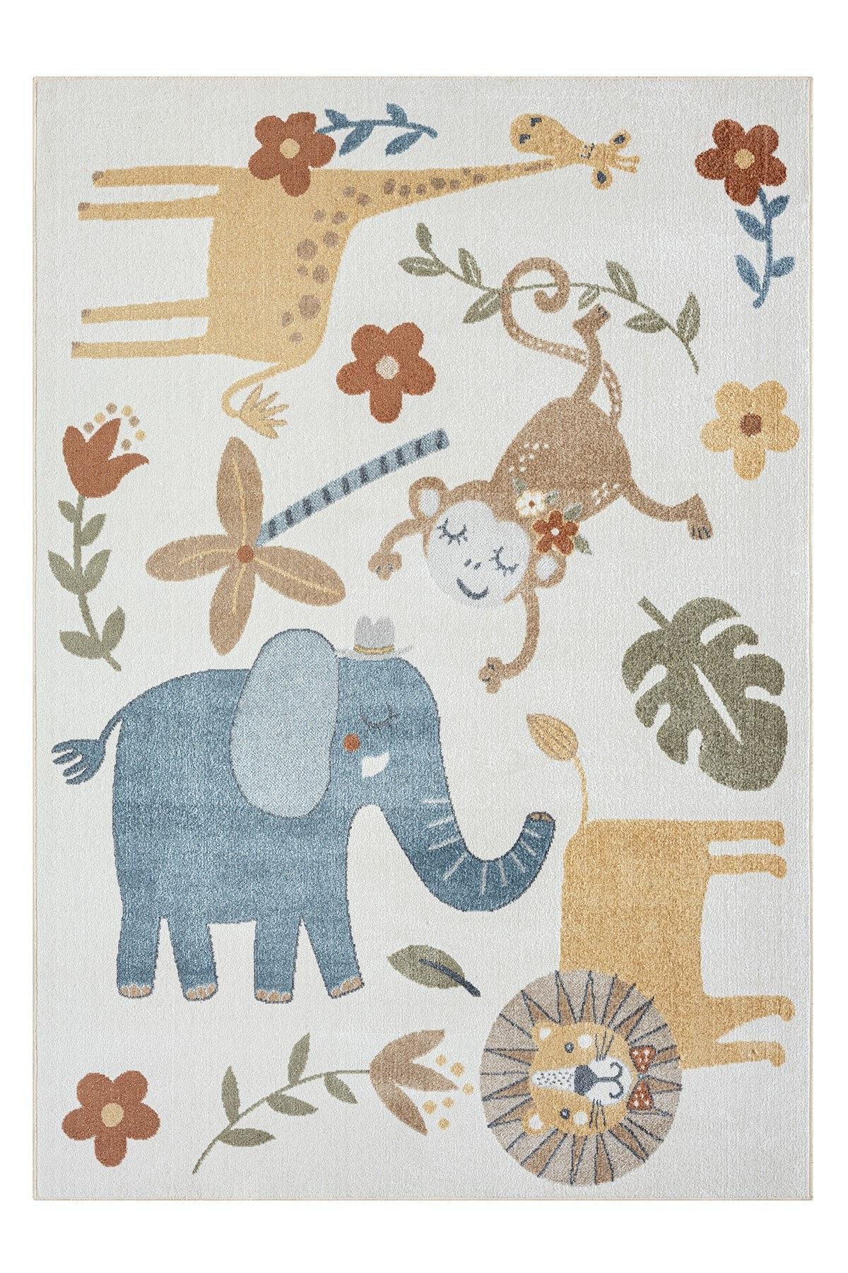 Bohem Kids Zoo Rug Multicoloured 0