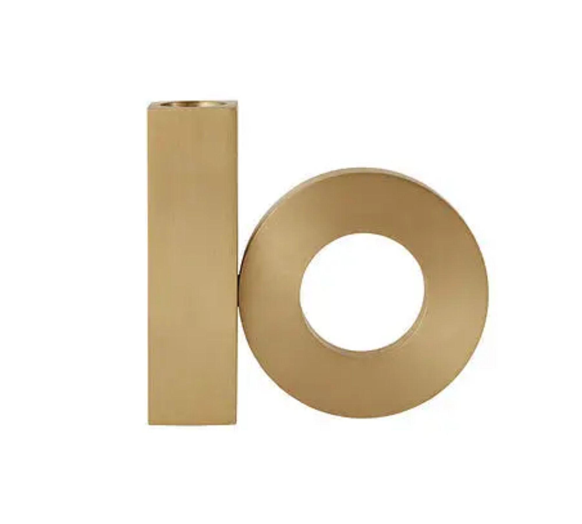 Bar Candle Holder Brass 0