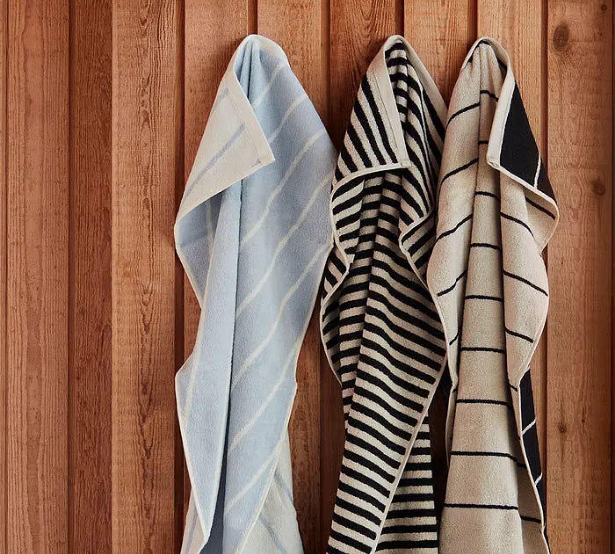 Raita Towel Organic Cotton Blue Striped 1