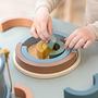 Regenbogen-Puzzle Holz Blau 1
