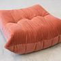 Togo Ottoman Cord Coral 1
