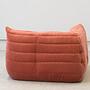 Togo Corner Sofa Cord Coral 2