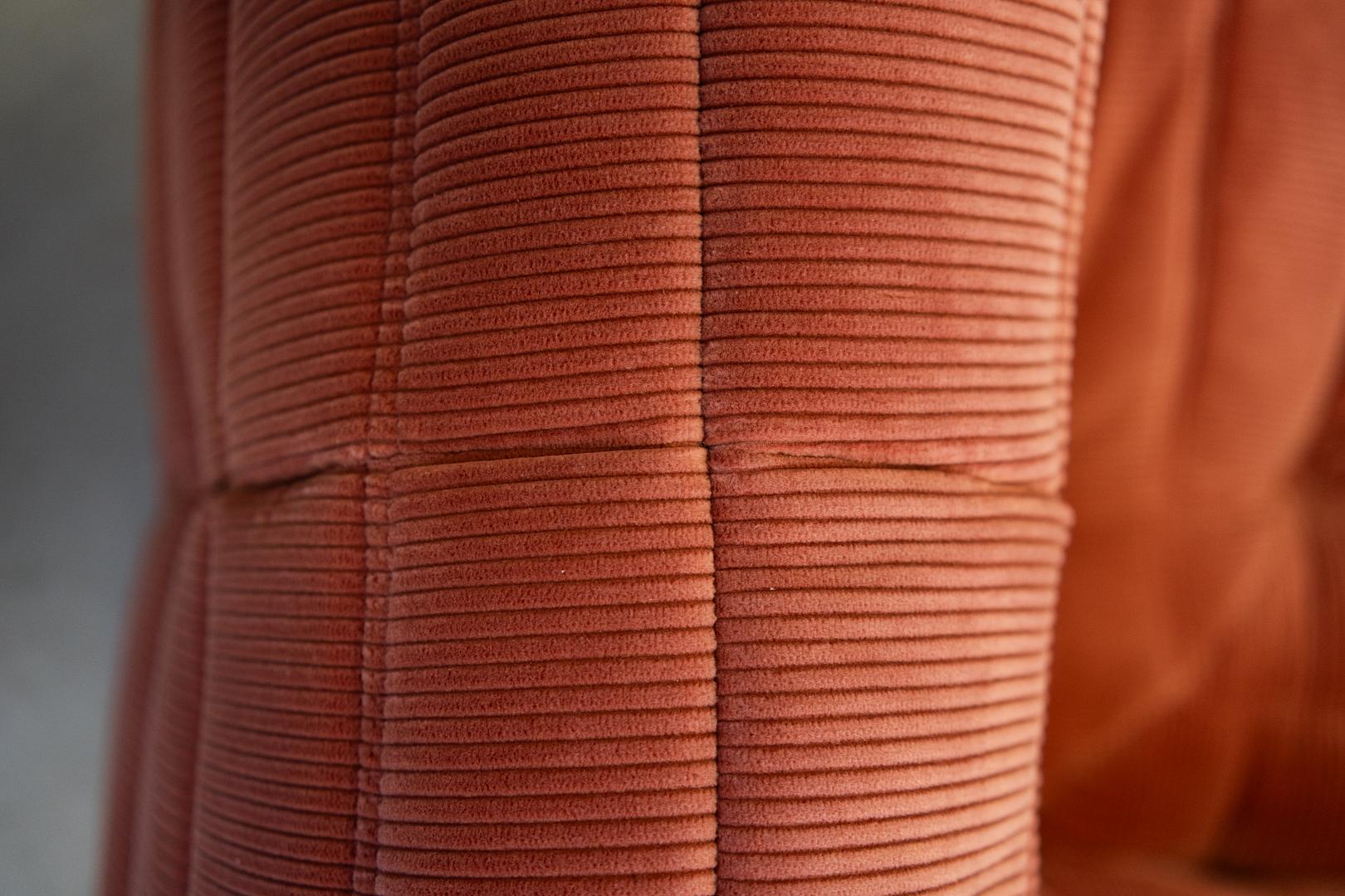 Togo Corner Sofa Cord Coral 7