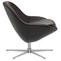 Veneto Armchair Swivel Leather Steel Tobacco Brown 2