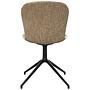 Adelaide Chair Swivel Textile Metal Mustard Yellow 1