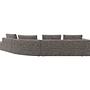 Bergamo Sofa 4-seater Tuscany fabric brown 3
