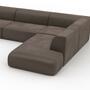 Pyllow Sofalandschaft Samt Taupe Grau 4