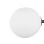 3-Light Ceiling Lamp Opal Glass Metal Black 2