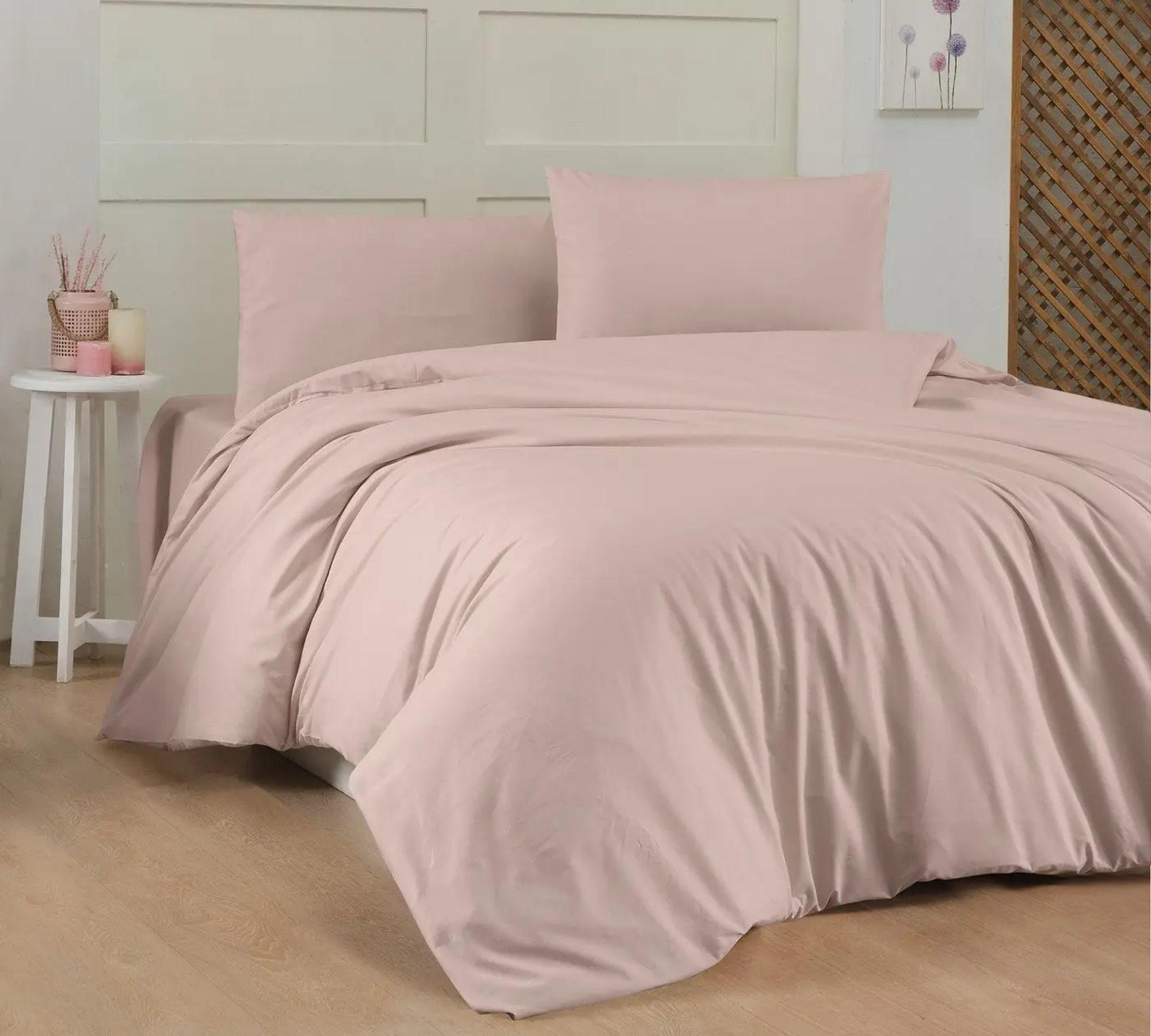 Bett- & Kopfkissenbezug Baumwolle Rosa 135cm x 200cmDuvet & Pillowcase Cotton Pink 135cm x 200cm 0