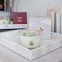 Clean Cotton Scented Candle Soy Wax with Crystals White 1